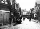 View: c06433 Northwich: Boat beached on Witton Street	