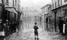 View: c06467 Northwich: Flooding of the town centre	