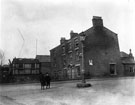 View: c06513 Northwich: Wesleyan houses on the corner of Brockhurst Street 	