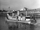 View: c06589 Northwich: 'Push-pull' type tug built at Yarwood's shipyard 	