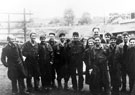 View: c06606 Northwich: Workers at Yarwood's shipyard 	