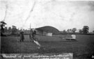 View: c06626 Northwich: Arrival of the first aeroplane, flown by Gustav Hamel
