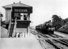 View: c06690 Cuddington: Signal-box at Cuddington station