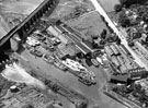 View: c06964 Northwich: Aerial view of Yarwood's shipyard 	