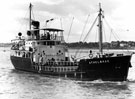 View: c06985 Northwich: Steam tanker 'Athelbrae' at sea	