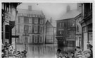 View: c06998 Northwich: Bull Ring in flood 	