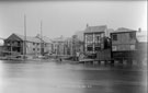 View: c07197 Northwich: River Weaver, Crown and Anchor wharf