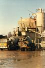 View: c07605 Wharton: Lorries at Shaw's Lane cement works
