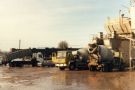 View: c07606 Wharton: Lorries at Shaw's Lane cement works