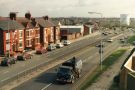 View: c07618 Winsford: High Street from the roof of the new library