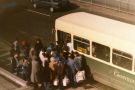 View: c07619 Winsford: Passengers boarding a bus at Winsford Shopping Centre