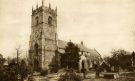 View: c07637 Prestbury: Postcard view of the church