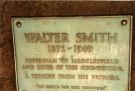 View: c07688 Macclesfield: Plaque commemorating writer and local historian Walter Smith