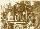 View: c07723 Macclesfield: Volunteer firemen in a Carnival parade in Victoria Road