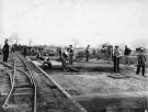 View: c07734 Macclesfield: Road building in the Macclesfield area