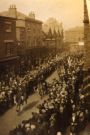 View: c07851 Nantwich: Cheshire Hunt in procession, High Street