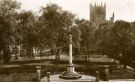 View: c07923 Nantwich: Church and church yard from the west