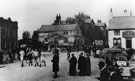 View: c08182 Little Sutton: Walking race passing through the village