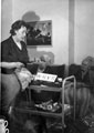 View: c08351 Wilmslow: WRVS trolley service to an old peoples home