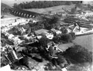 View: c08371 Wilmslow: Aerial view looking north east towards the railway viaduct over the River Bollin