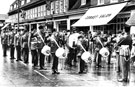 View: c08405 Wilmslow: Army Cadet Band on parade in Water Lane