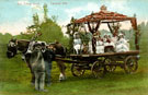 View: c08406 Wilmslow: Red Riding Hood Float in Wilmslow Carnival