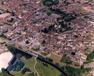 View: c08417 Nantwich :   Aerial view of the town centre from the south west