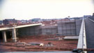 View: c08434 Runcorn: Construction work in road bridge widening scheme