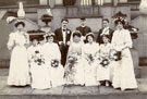 View: c08733 Place unknown: Unidentified wedding party