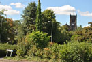 View: c08877 Middlewich: St Michael's Church from the canal