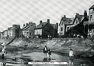 View: c09265 Parkgate: children paddling in the River Dee.