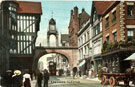 View: c09377 Chester: Eastgate Street and Eastgate clock