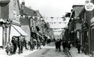 View: c10150 Wilmslow: Grove Street decorated with bunting