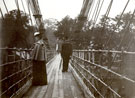 View: c10192 Chester: Suspension Bridge over the River Dee