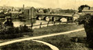 View: c10223 Chester: Old Dee Bridge and Dee Mills