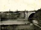 View: c10235 Chester: Grosvenor Bridge and Roodee Racecourse