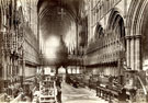 View: c10258 Chester: Chester Cathedral medieval choir stalls