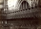 View: c10270 Chester: Chester Cathedral medieval choir stalls