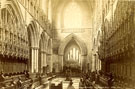 View: c10285 Chester: Chester Cathedral medieval choir stalls