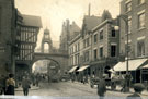 View: c10312 Chester: Eastgate Street and Clock