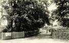 View: c10717 Neston: entrance to Long Drive leading to Mostyn House School.