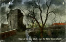 View: c10956 Chester: City walls and Bonewaldesthorne's Tower