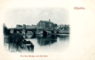 View: c11068 Chester: Old Dee Bridge and Dee Mills