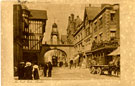 View: c11117 Chester: Eastgate Street and Clock