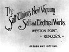 View: c11156 Runcorn: Salt Union Works advert