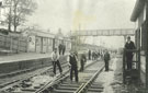 View: c11651 Handforth: Handforth Station and workers