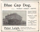 View: c12031 Crewe: Leigh's Blue Cap Dog Hotel, Market Street