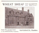 View: c12090 Sandbach: Rowbotham's Wheatsheaf Hotel