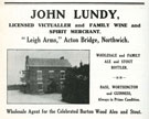 View: c12198 Northwich: Lundy's Leigh Arms, Acton Bridge