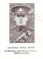 View: c12294 Congleton: Gunner Fred Boon of Biddulph